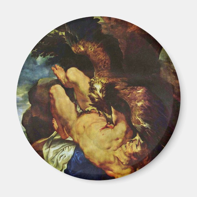 Prometheus bunden av Rubens Peter Paul Magnet (Framsidan)