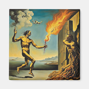 Prometheus stals fire från gudarna magnet