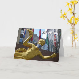 Prometheus wear a ansikte mask - NYC-kort Kort