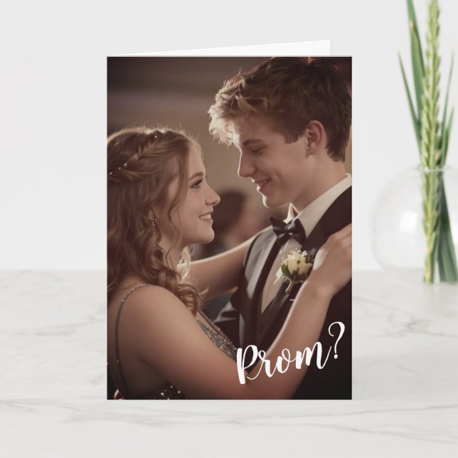 Promförfrågan | Prom Invitation Foto Kort (Framsida)