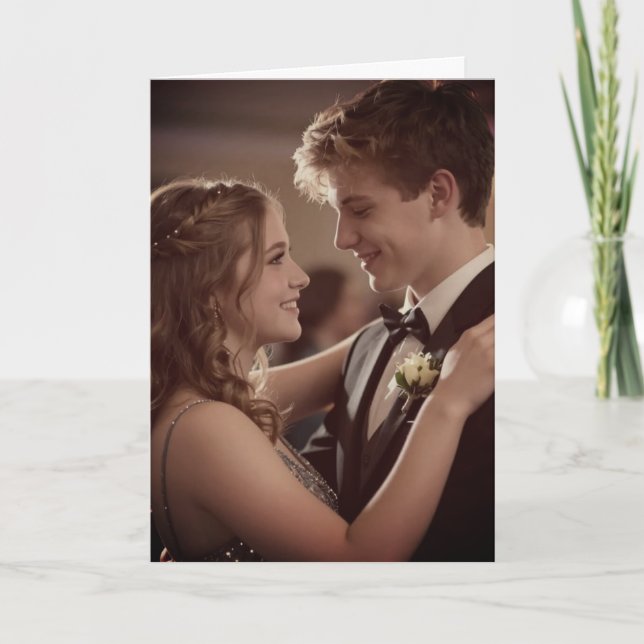 Promförfrågan | Prom Invitation Foto Kort (Framsida)