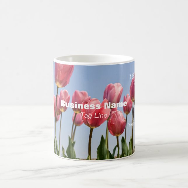 Promo Affärskort Mugg Rosa Tulips - HAMbyWG (Center)