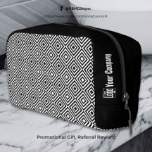 Promo Company Logotyp Namn Black & White Tile Möns