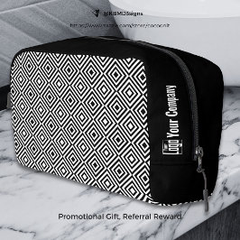 Promo Company Logotyp Namn Black & White Tile Möns