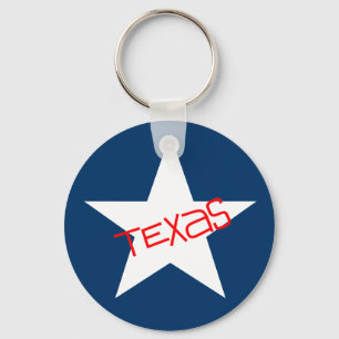 Promo Keychain Texas Lone Star Statlig flagga Gift Nyckelring