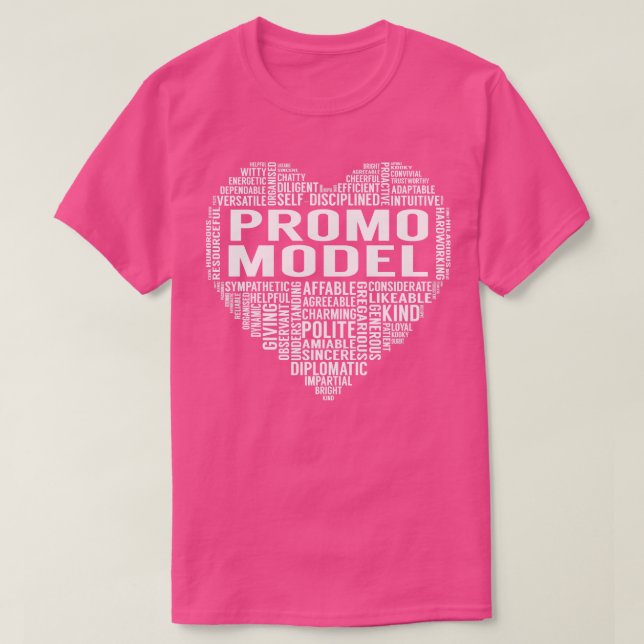 Promo Model Heart T Shirt (Design framsida)