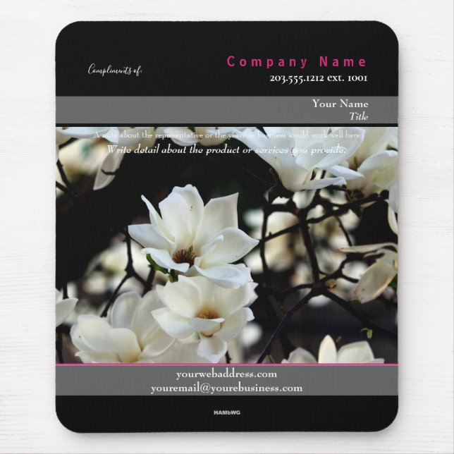 Promo Mousepad Magnolia Theme - HAMbyWG Musmatta (Framsidan)