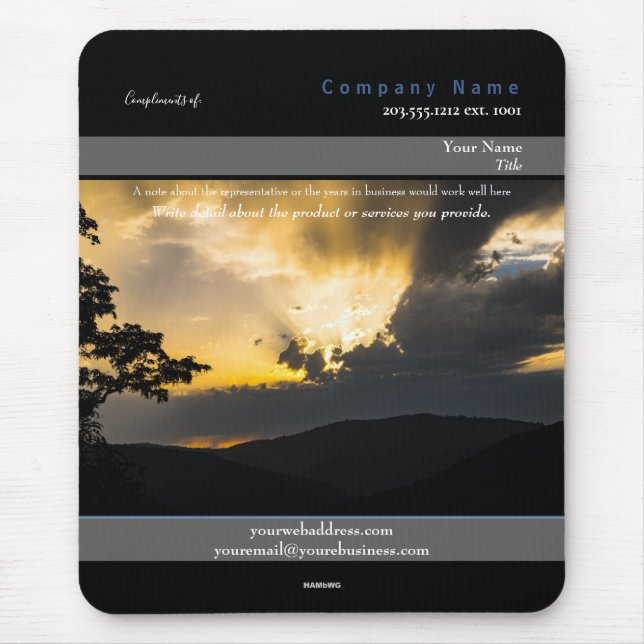 Promo Mousepad Spectacular Himlar Theme - HAMbyWG Musmatta (Framsidan)