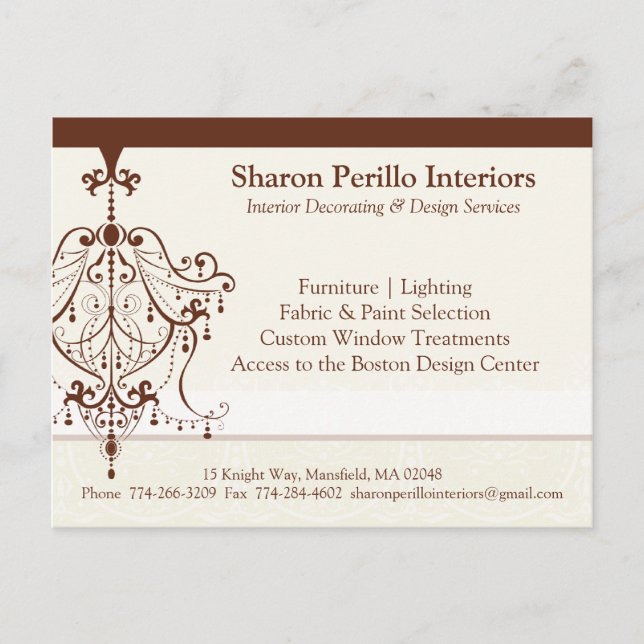 PROMO POSTCARD: chandelier 1L: Vykort (Framsida)