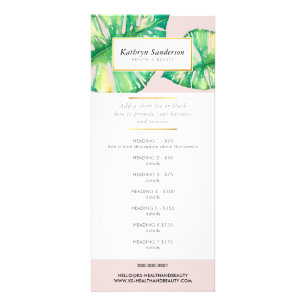 PROMO PRIS SERVICE LIST eco monstera löv Reklamkort