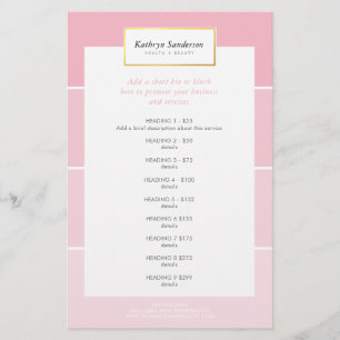 PROMO PRIS SERVICE LIST modern rosa chip Flygblad