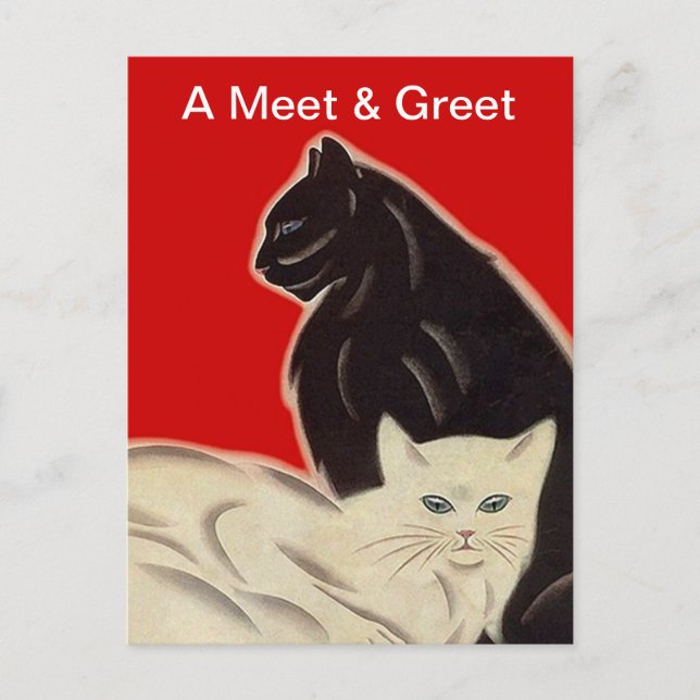 Promo Rädding Meet & Greet Pet Adoption med vykort (Framsida)