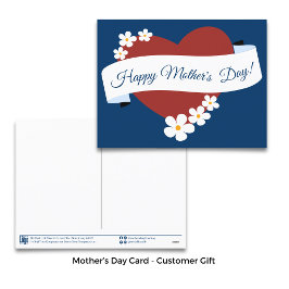 Promo Red Heart Lycklig Mors dag Helg Vykort