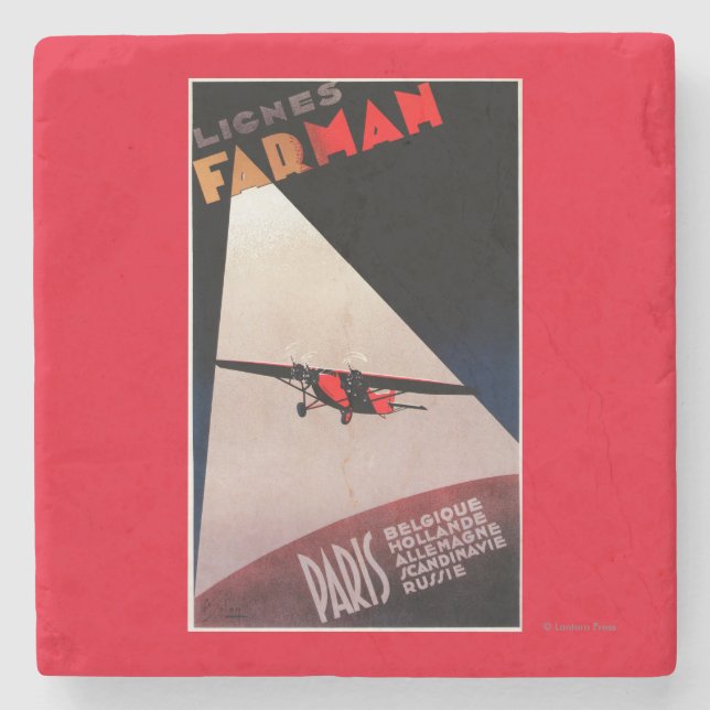 Promoen för den Farman flygbolagFarman 300 Stenunderlägg (Framsidan)