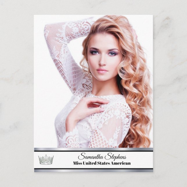 Promokort för kort för Anpassningsbar i Silver Skö (Framsida)