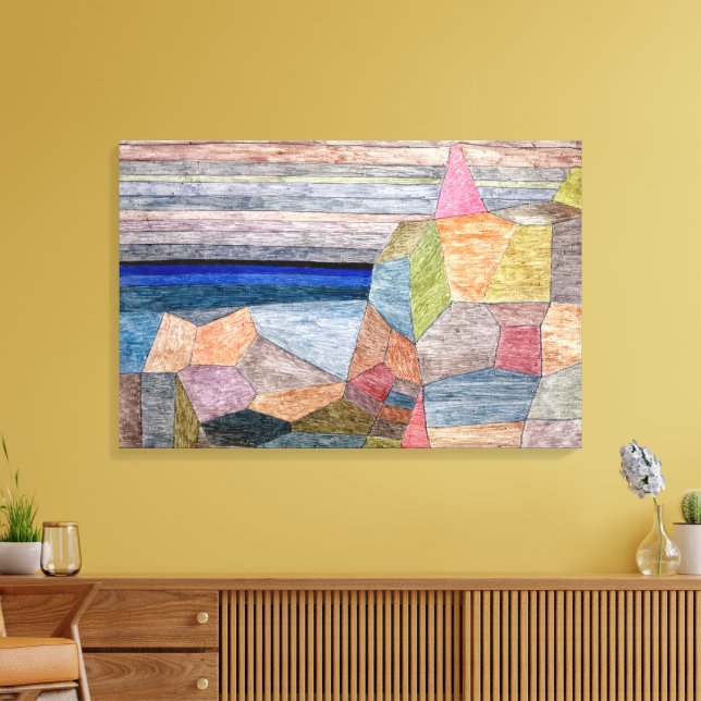 Promontorio Ph | Paul Klee | Canvastryck (Insitu (Vardagsrum))