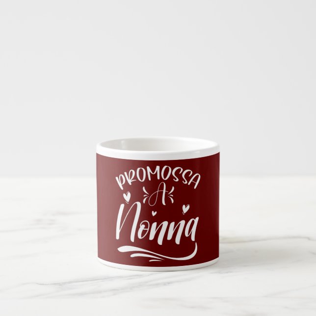 Promossa A Nonna Italiana Grandma Gravid Espressomugg (Framsidan)