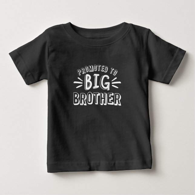 Promoted Big Brother Family Siblings Funny Gift T Shirt (Framsida)