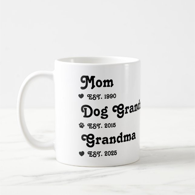 Promoted From Dog Grandparents To Human Grandma Kaffemugg (Vänster)