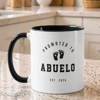 Promoted to Abuelo New Grandpa Mug Mugg