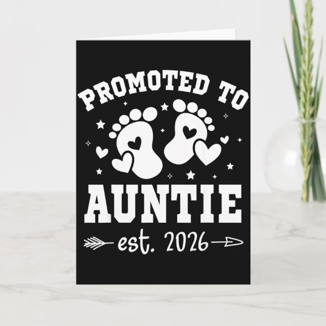 Promoted To Auntie Est 2026 Going To Be Aunt Annou Kort (Framsida)