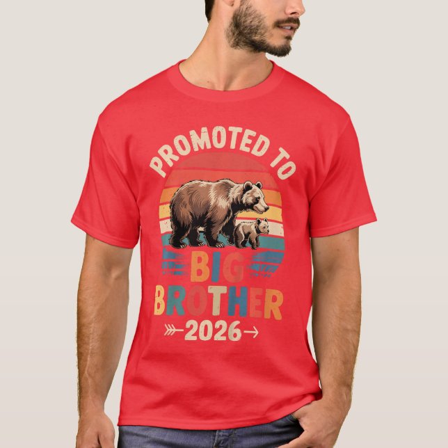 Promoted to Big Brother 2026 retro friend T Shirt (Framsida)