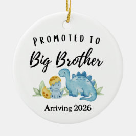Promoted to Big Brother Dinosaur Julgransprydnad Keramik