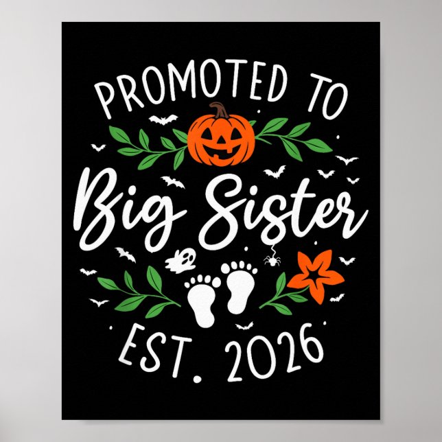Promoted To Big Sister 2026 Pregnancy Announcement Poster (Framsidan)