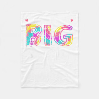 Promoted to Big Sister 2026 Tie Dye Girl Kids New Fleecefilt