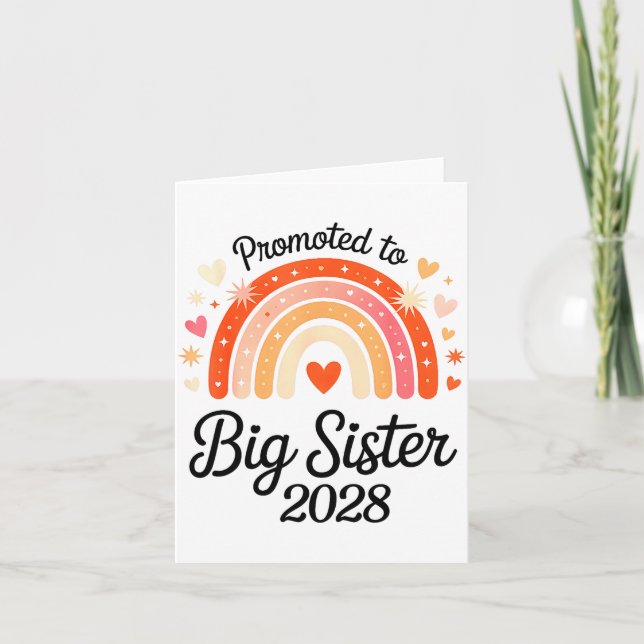 Promoted To Big Sister 2028 New Baby Pregnancy Ann Kort (Framsida)