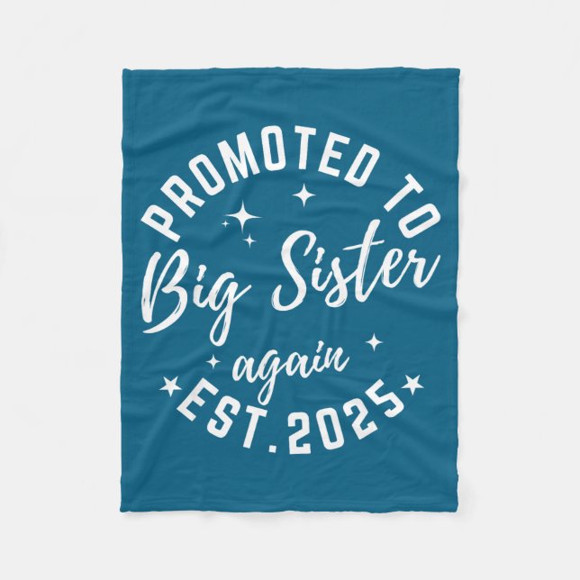 Promoted To Big Sister Again 2025 Pregnancy Announ Fleecefilt (Framsidan)