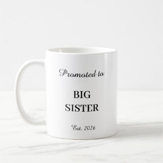 Promoted To Big Sister Mug Kaffemugg