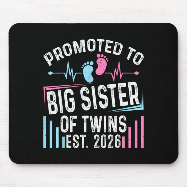 Promoted To Big Sister Of Twins Est 2026 Baby Show Musmatta (Framsidan)