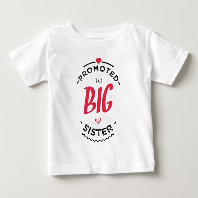 Promoted to big sister t shirt (Framsida)
