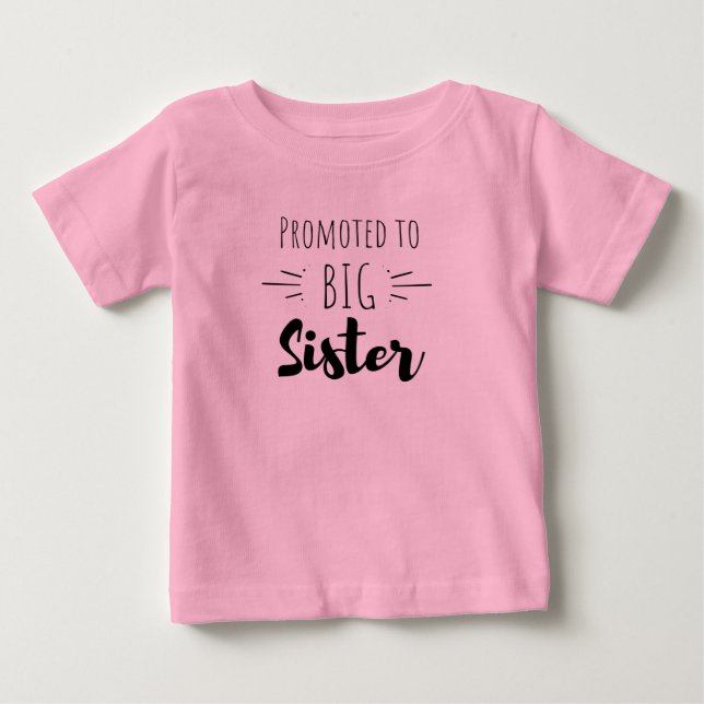 Promoted to big sister t shirt (Framsida)