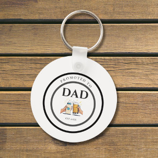 Promoted to Dad Est 2026 Keychain Gift Nyckelring