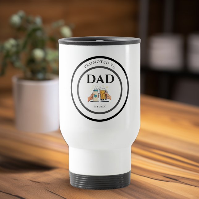 Promoted to Dad Est 2026 Travel Mug Gift Resemugg (Skapare uppladdad)