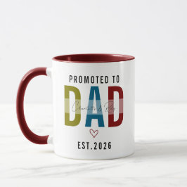 Promoted to Dad | Personalized First Father’s Day Mugg