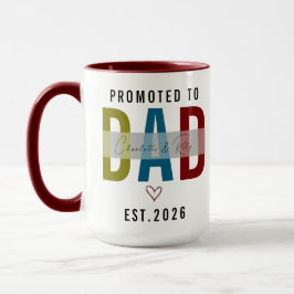 Promoted to Dad Personalized Photo | First Father Mugg