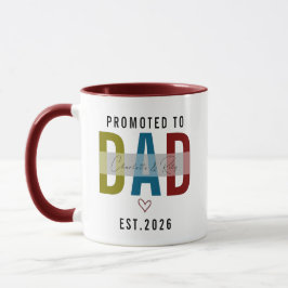 Promoted to Dad Personalized Photo | First Father Mugg