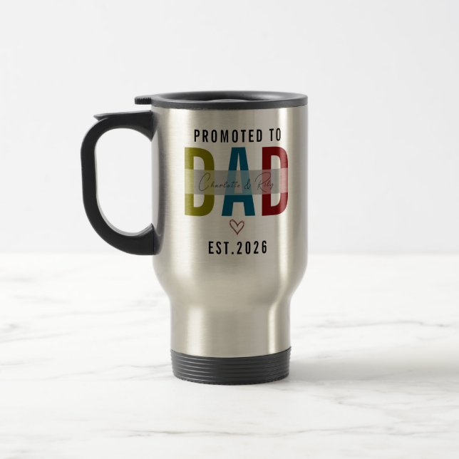 Promoted to Dad Personalized Photo | First Father Resemugg (Vänster)