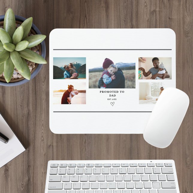 Promoted to Dad Photo Collage – Personalized  Musmatta (Skapare uppladdad)