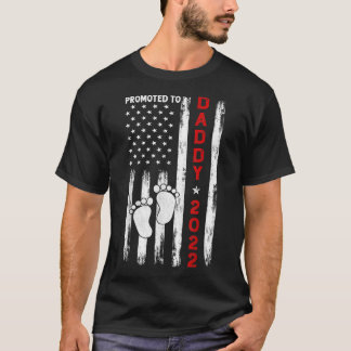 Promoted To Daddy 2022 First Time Fathers Day New  T Shirt