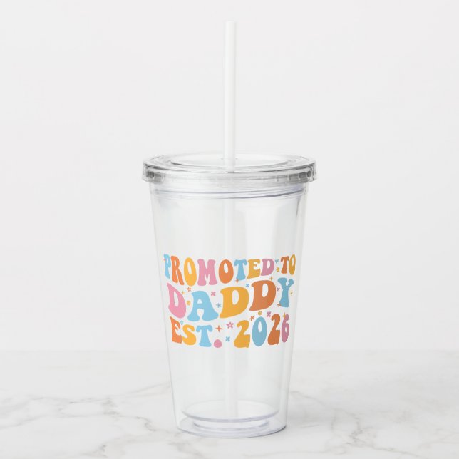 Promoted To Daddy Est. 2026 III Take Away Mugg (Framsida)