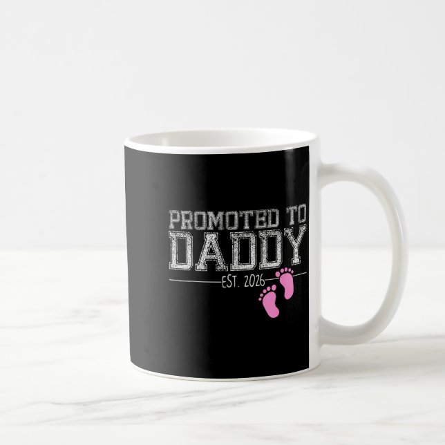 Promoted To Daddy Est. 2026 Shirt New Daddy New Da Kaffemugg (Höger)