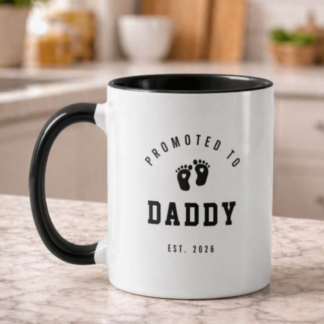 Promoted to Daddy Mug New Dad Gift Mugg (Skapare uppladdad)