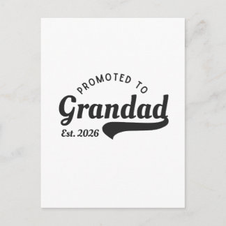 Promoted to Grandad 2026 Vykort