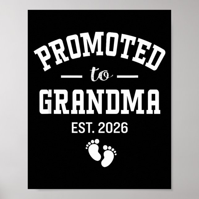 Promoted To Grandma 2026 First Time Grandmother Wo Poster (Framsidan)
