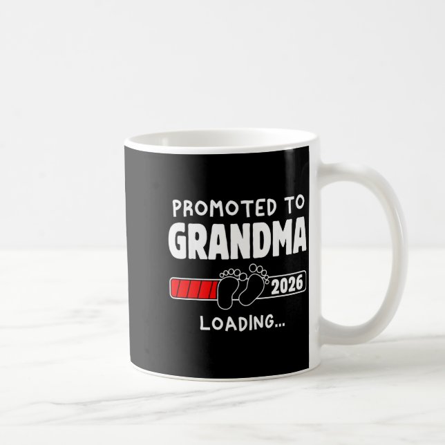 Promoted To Grandma Est 2026 Soon To Be New Grandm Kaffemugg (Höger)