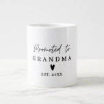 Promoted to Grandma Grandpa, Pregnancy Announcemen Jumbo Mugg<br><div class="desc">Promoted to Grandma/Grandpa Mug,  Pregnancy Announcement Gift.</div>